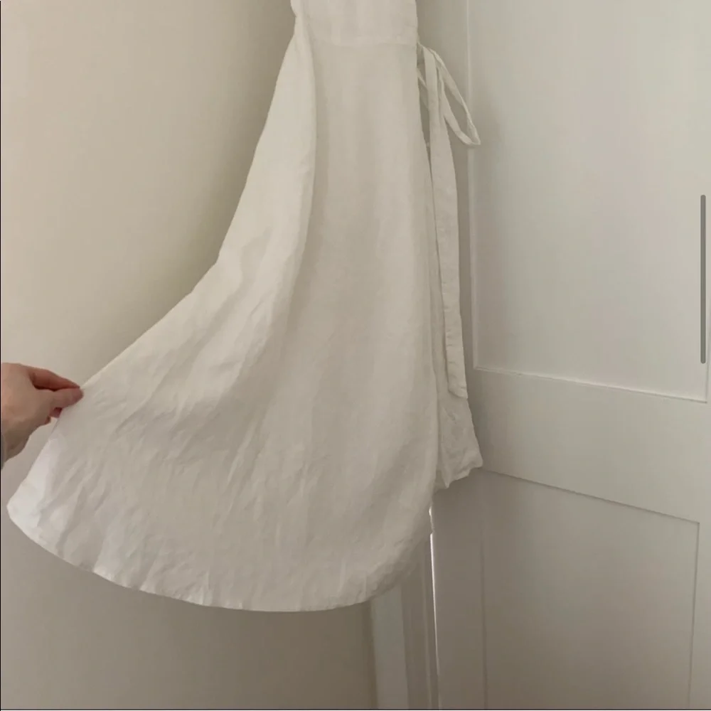 New Ralph Lauren Linen Maxi White Long Dress - Picture 8 of 13
